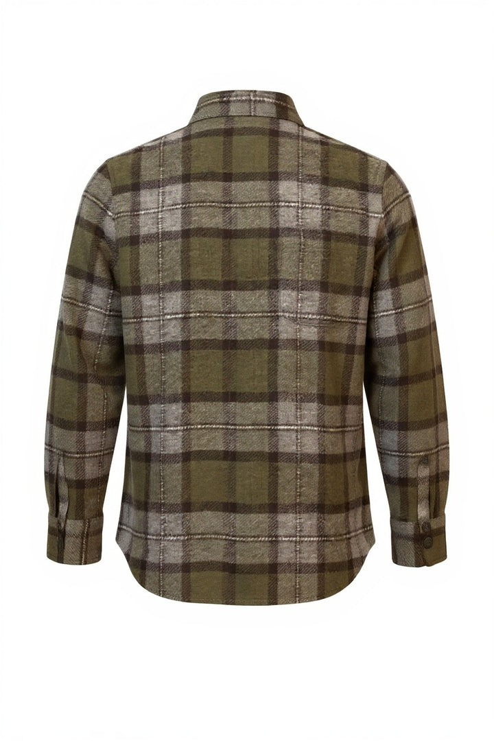 MEN'S GREEN PADDED SHIRT