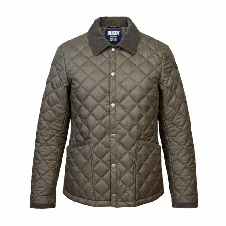 BROWN QUILTED JACKET