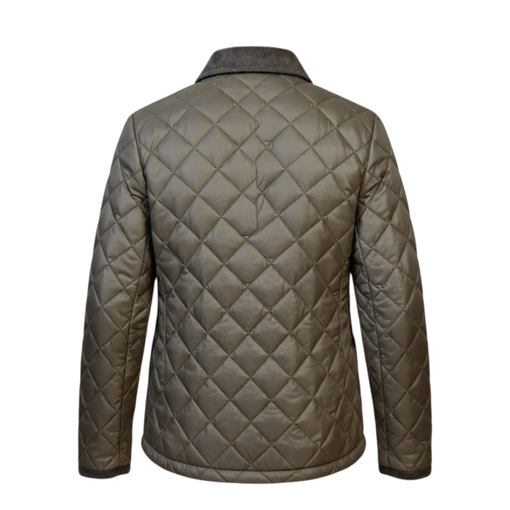 BROWN QUILTED JACKET
