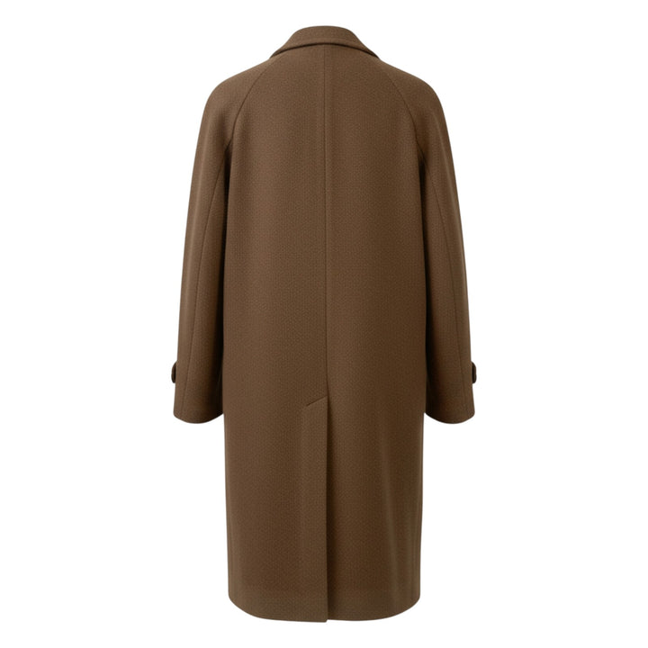 COAT G. DYED VIRGIN WOOL &amp; CASHMERE BROWN