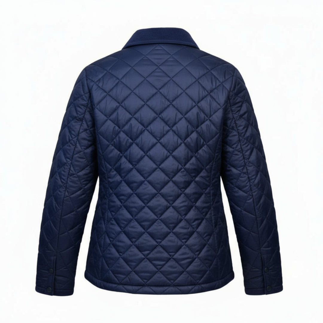 BLUE QUILTED JACKET