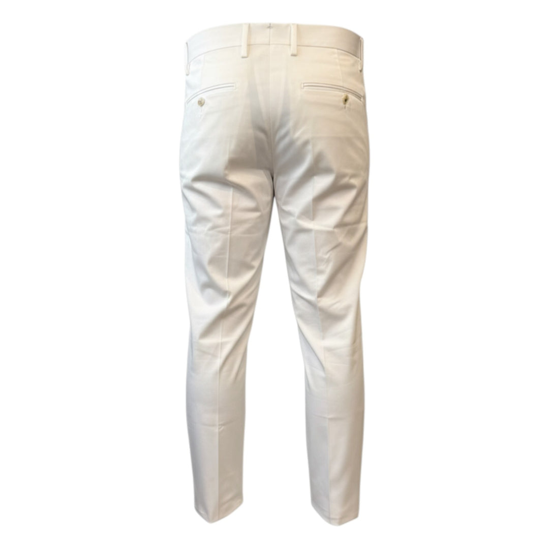 Pantalone Tasche America Slim Corto Off White