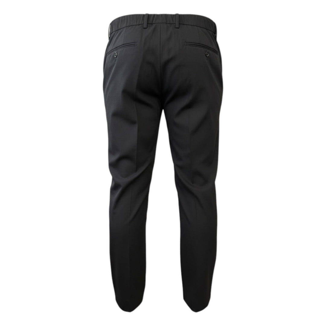 Pantalone con Elastico e Pinces in Tasmania Black