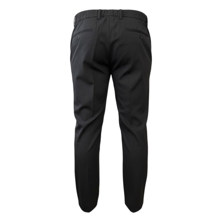 Pantalone con Elastico e Pinces in Tasmania Black