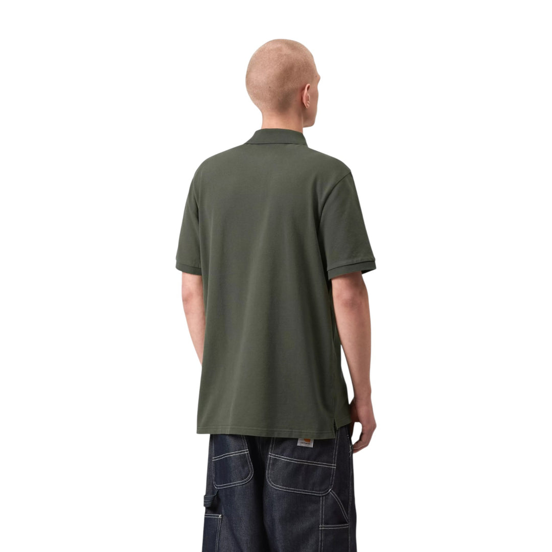 S/S Chase Pique Polo Leaf / Gold