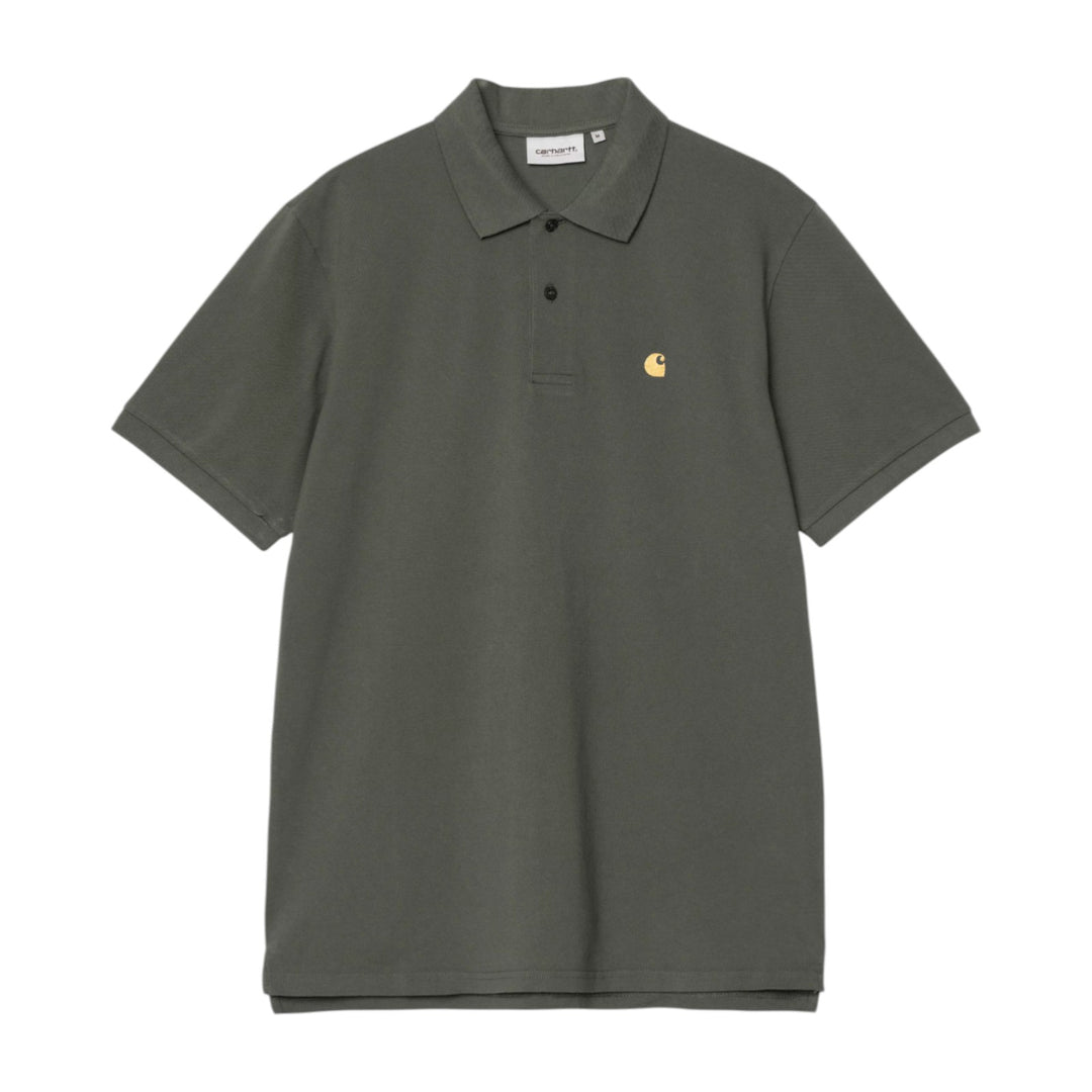 S/S Chase Pique Polo Leaf / Gold