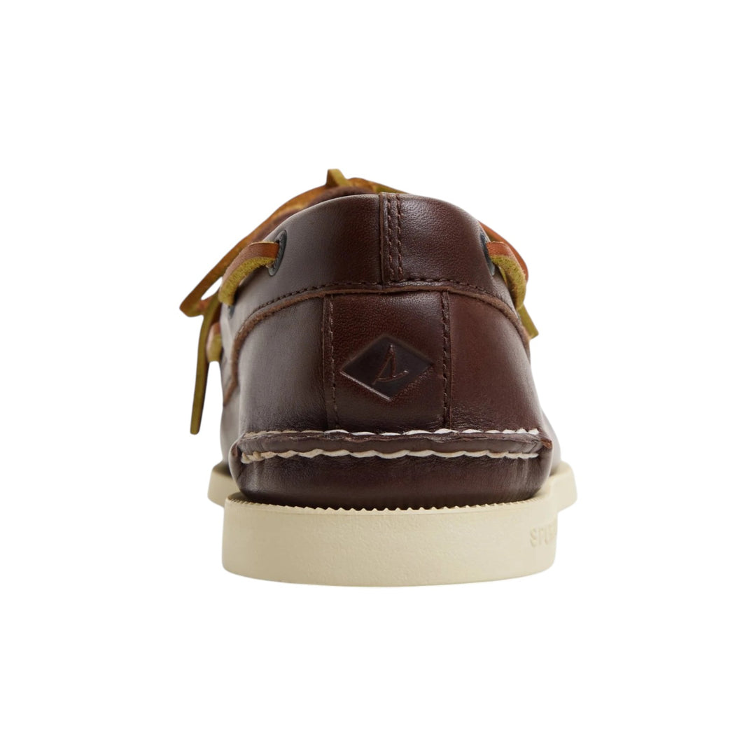 Scarpa da barca Authentic Original 2 occhielli in Vera Pelle Marrone
