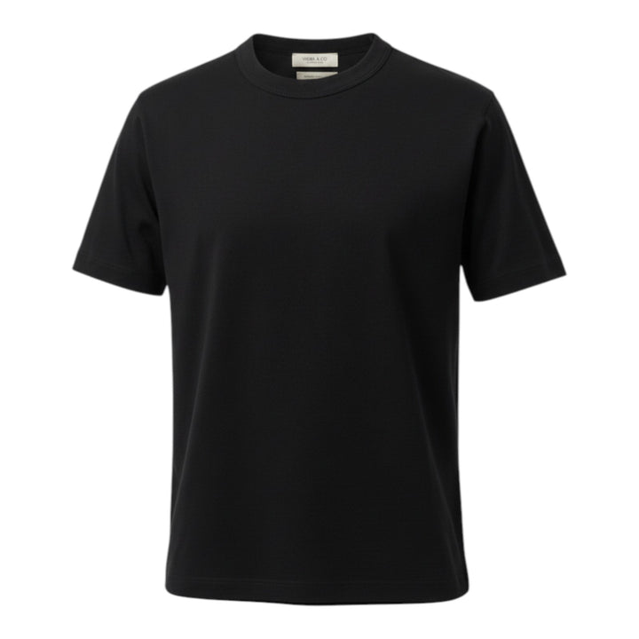 T-Shirt Girocollo Jersey Confort Nero