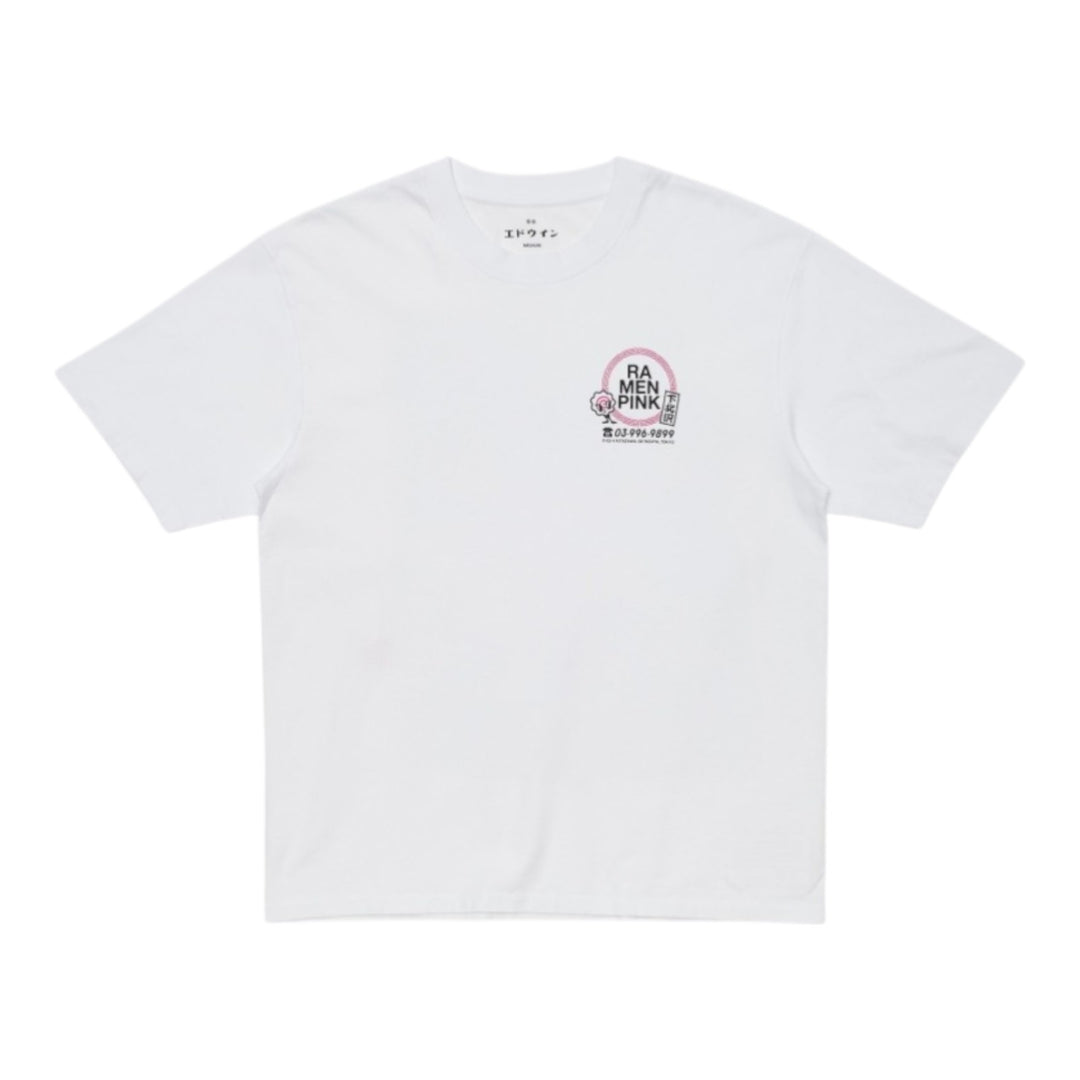 T-Shirt Ramen Pink Ts White