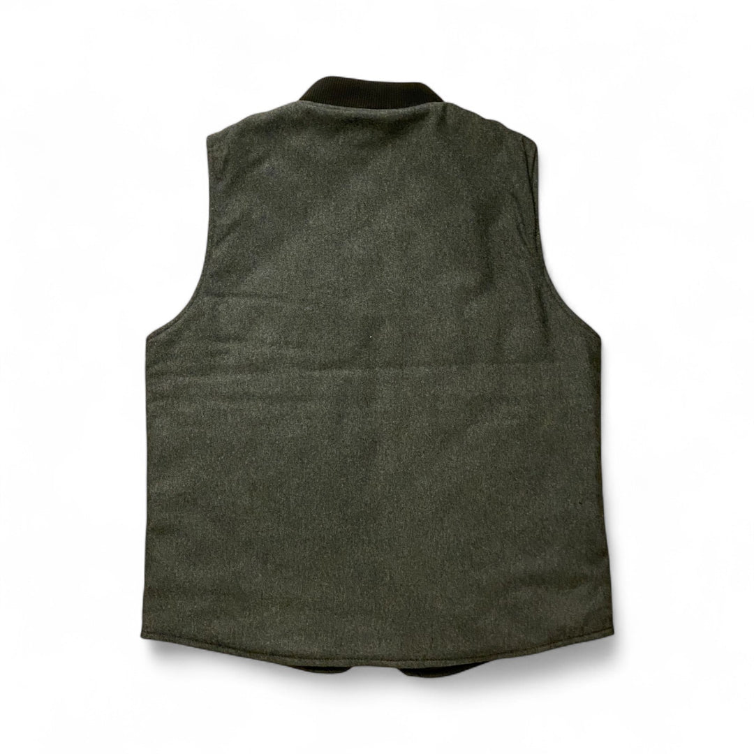 WOOL VEST REVERSIBILE OWL VERDE