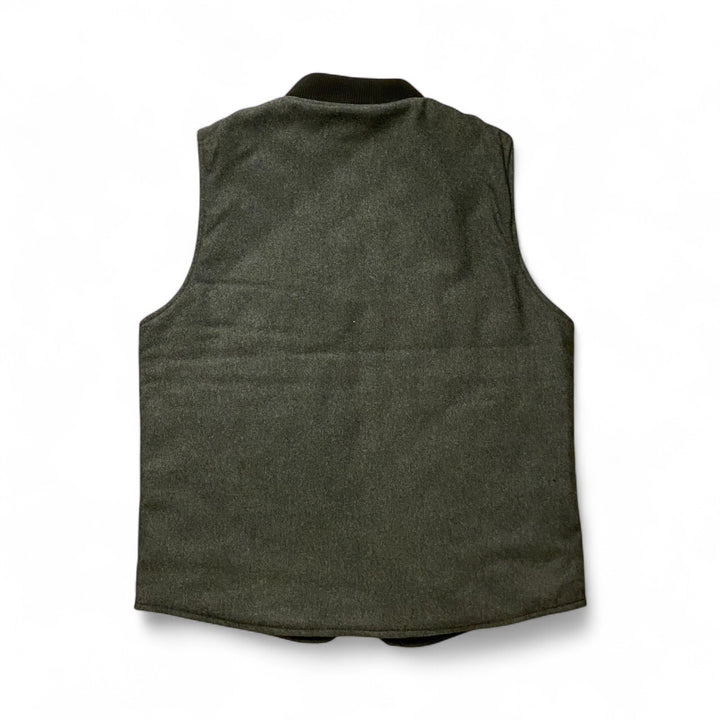 WOOL VEST REVERSIBILE OWL VERDE