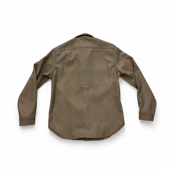GREEN WOOL MILITARY SHIRT