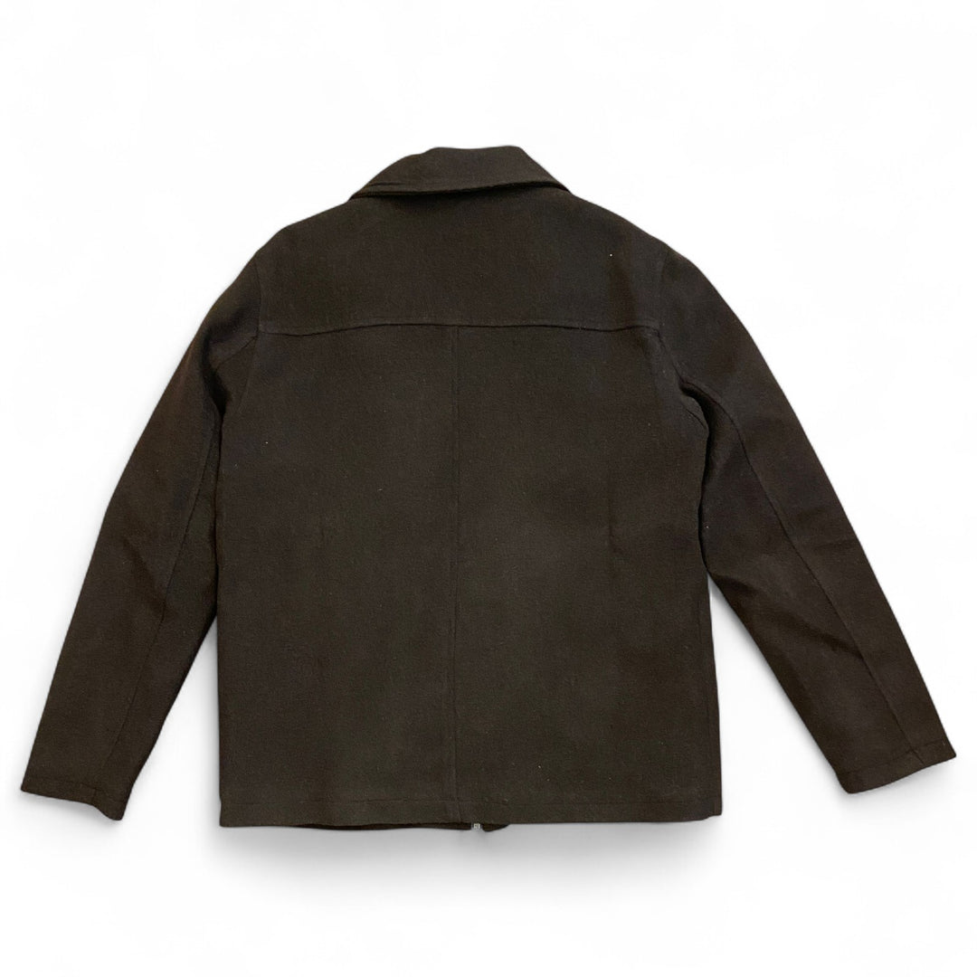 GIACCA CON ZIP MARRONE