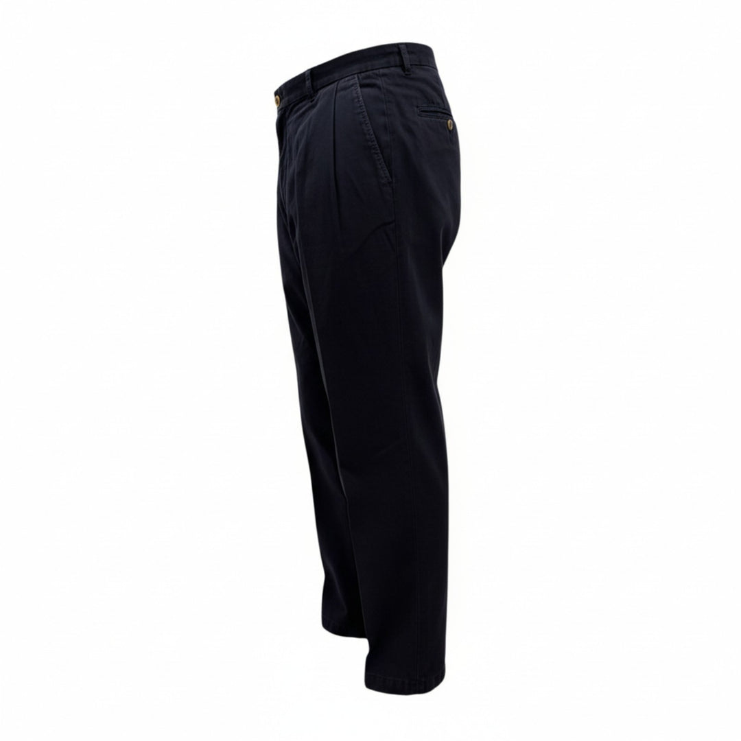 PANTALONI PORTOBELLO in COTONE BLU