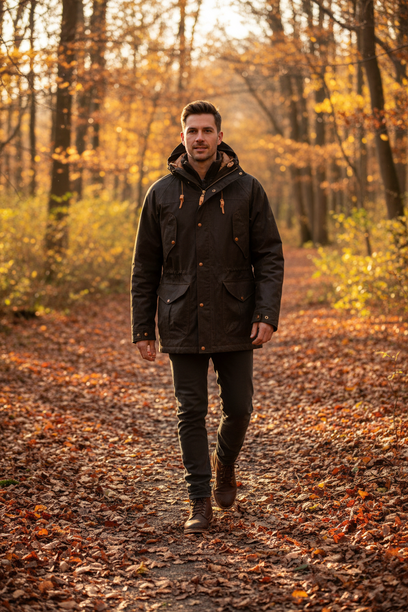 Camminata nel bosco autunnale