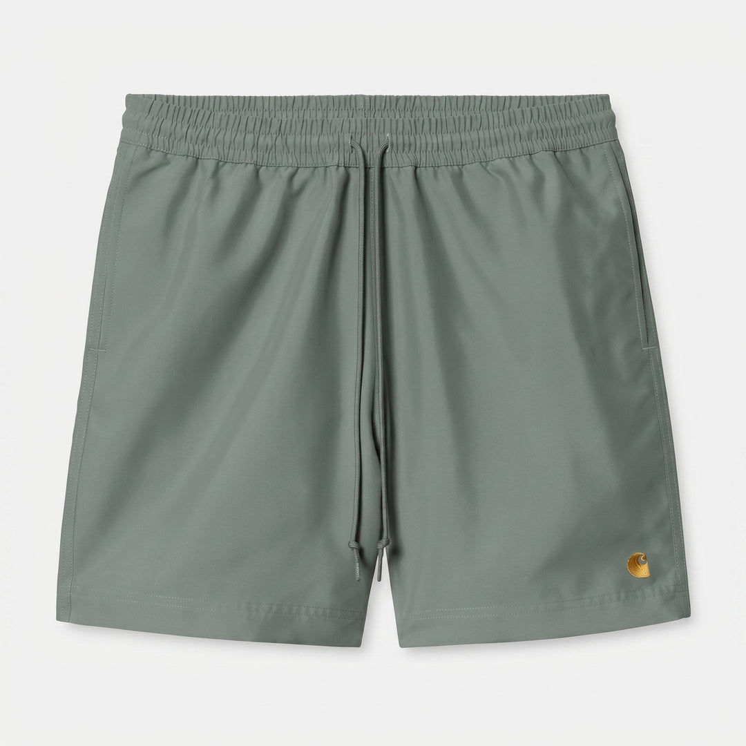 Carhartt Wip Chase Swim Trunks Velvet Green / Gold Verde - foto 1