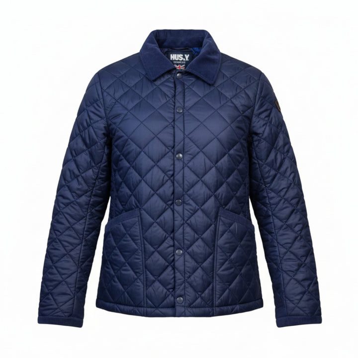 BLUE QUILTED JACKET