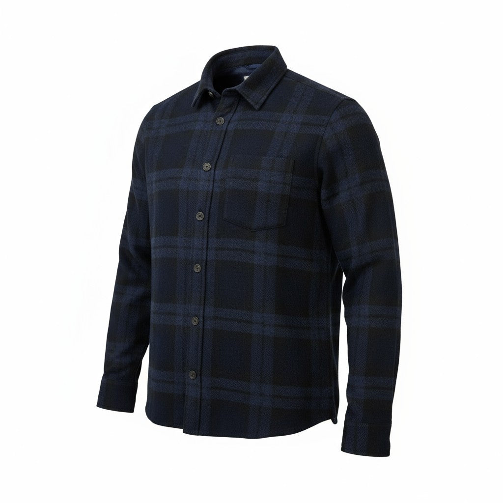 MEN'S BLUE PADDED SHIRT