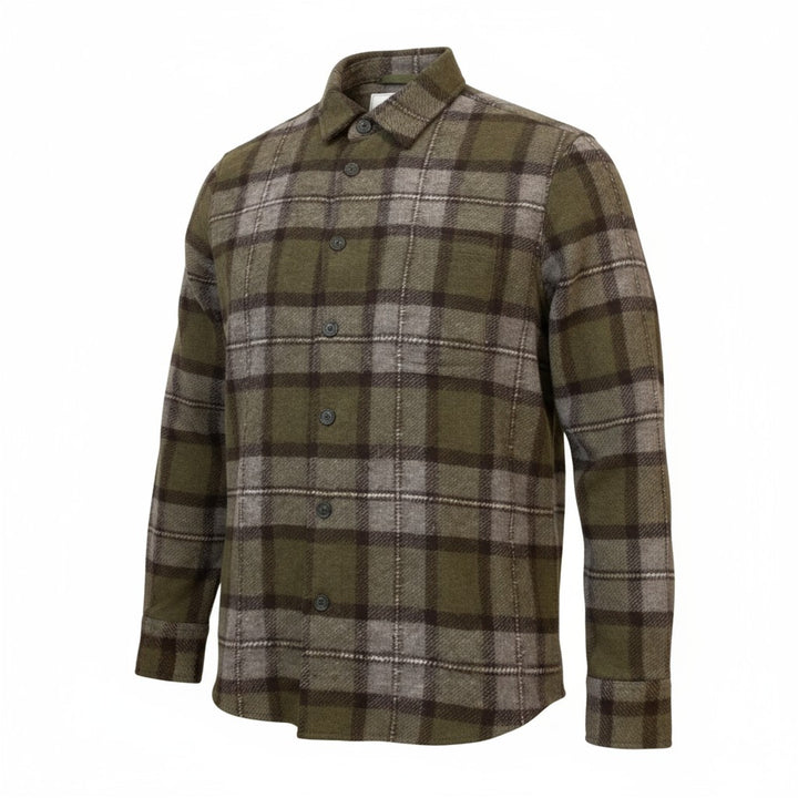MEN'S GREEN PADDED SHIRT