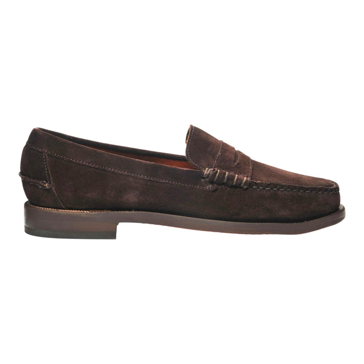 Mocassini Vera Pelle GoodYear Scamosciato Marrone