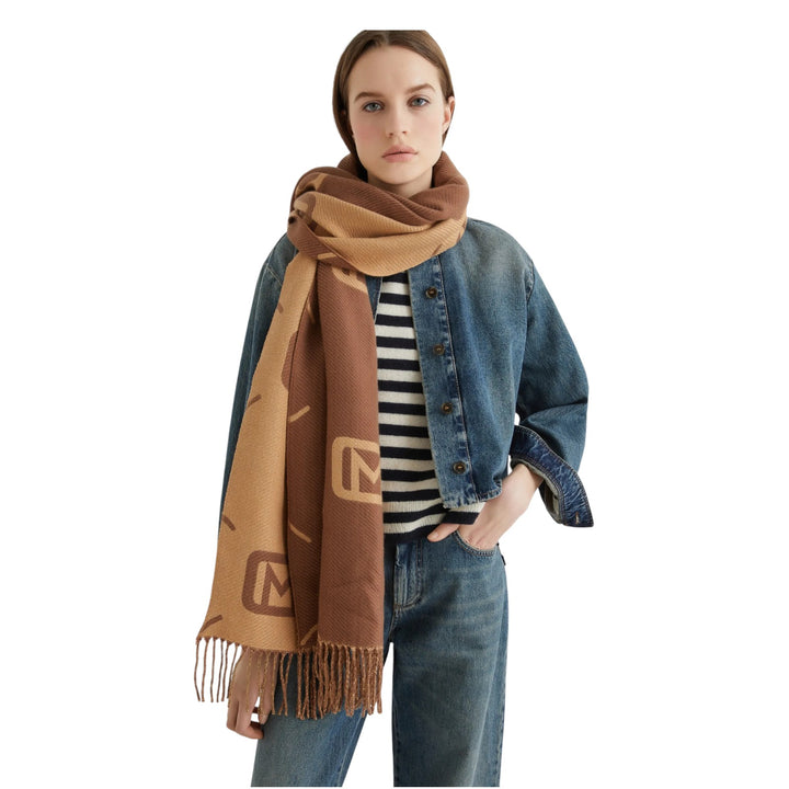 Stola-foulard-mantella AGEVOLE CAMMELLO