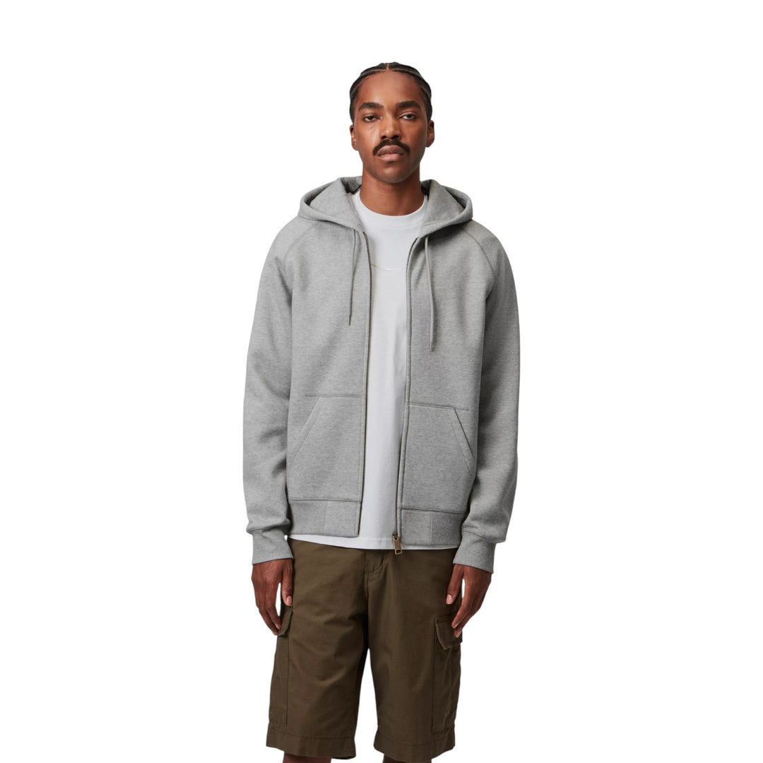 Hooded Chase Jacket Gray Heather / Gold