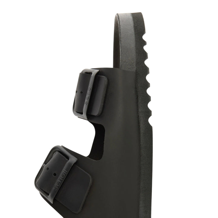 SANDALI JULIEN IN PELLE INGRASSATA NERO