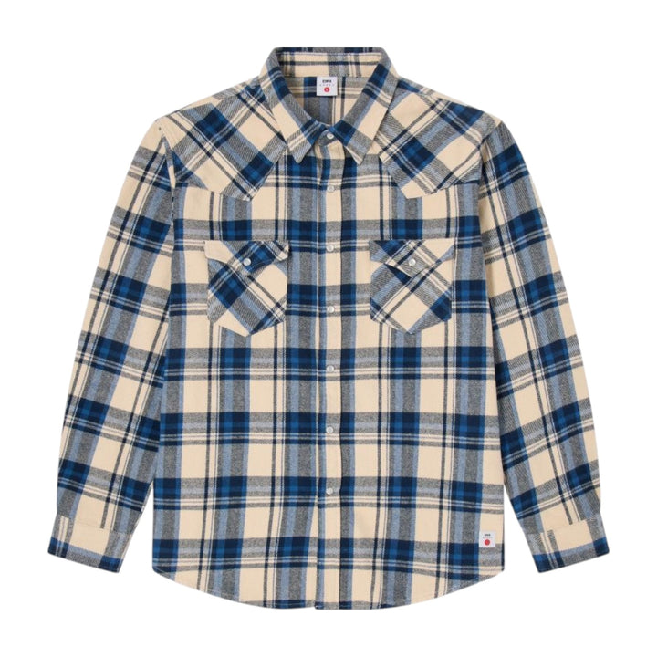 WESTERN SHIRT LS JAPAN NAVY / BLUE