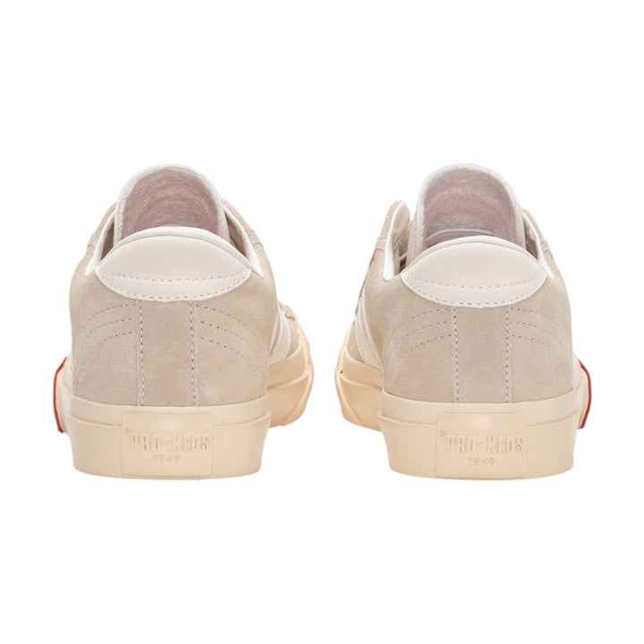 Royal Classic in Pelle Scamosciata Beige Bianco