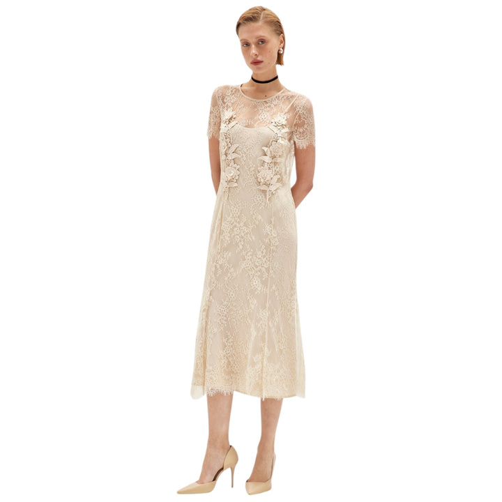 ABITO PIZZO PATCH BEIGE