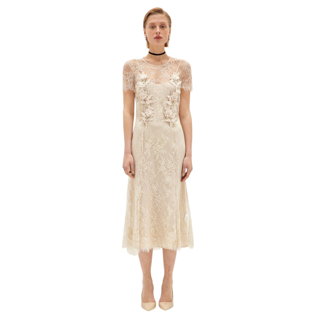 ABITO PIZZO PATCH BEIGE