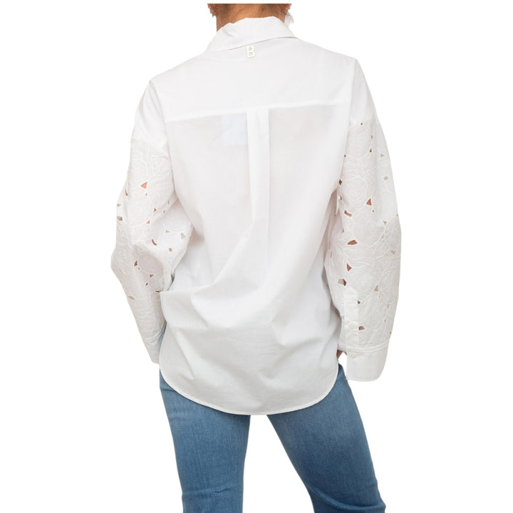 CAMICIA OVER RICAMATO BIANCO