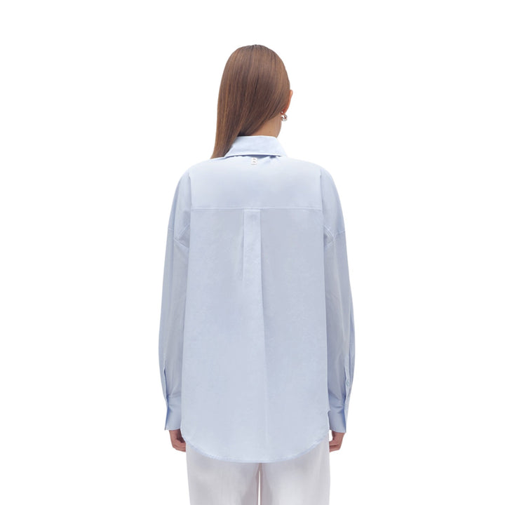 CAMICIA OVER CRISTAL CIELO