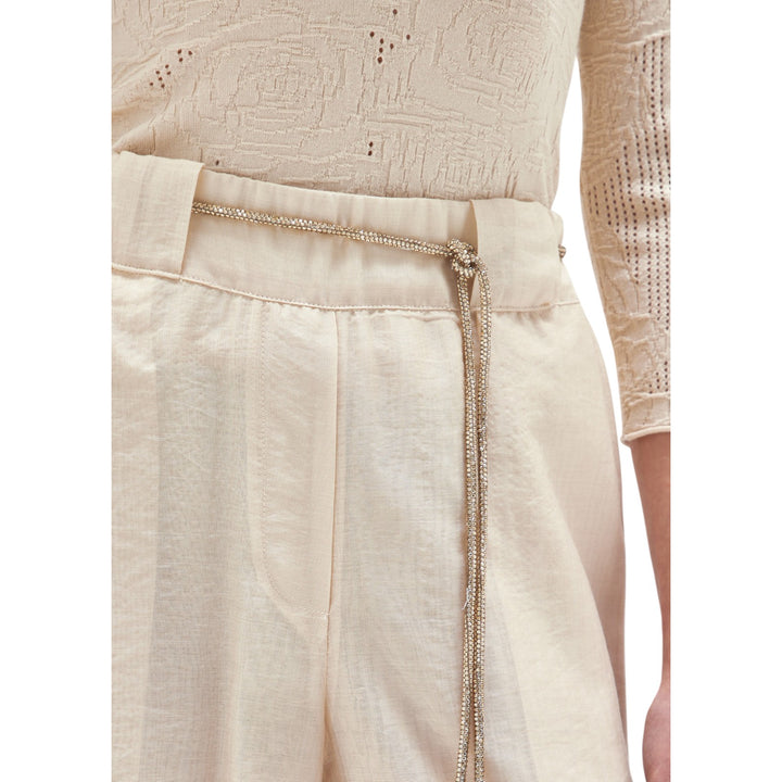 PANTALONE WIDE LEG TENCEL BEIGE