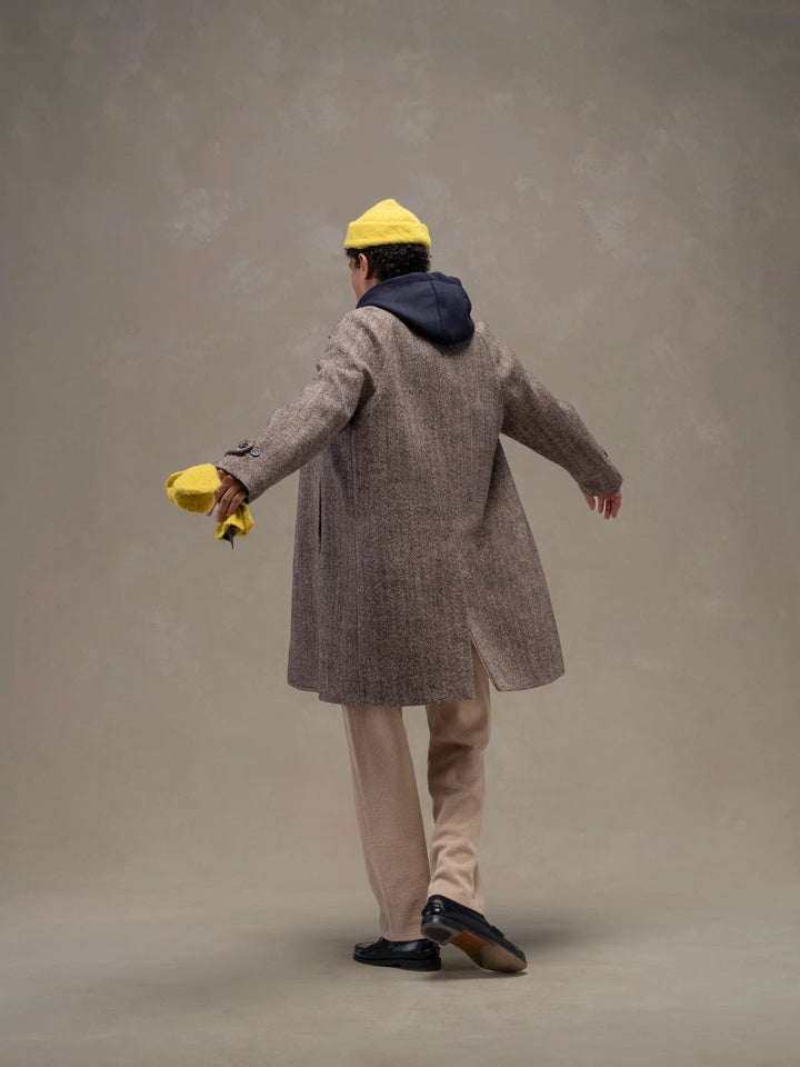 REGLAN COAT WOOL VIRGIN BARK