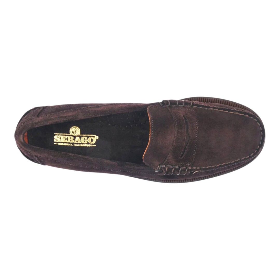 Mocassini Vera Pelle GoodYear Scamosciato Marrone