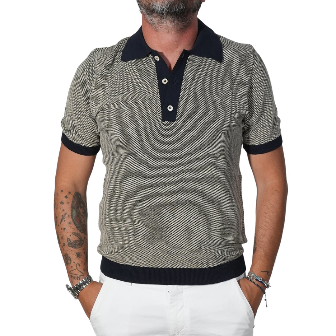 immagine-1-circolo-1901-polo-punto-pallino-cotone-blu-navy-maglieria-cn4416-blu-navy