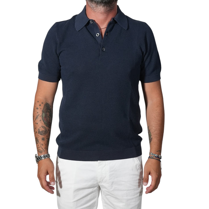 immagine-1-circolo-1901-polo-punto-pallino-cotone-blu-navy-to-maglieria-cn4407-blu-navy-to