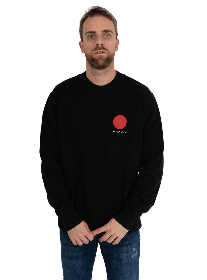 immagine-1-edwin-felpa-con-logo-nero-felpa-japanese-sun-sweat-nero