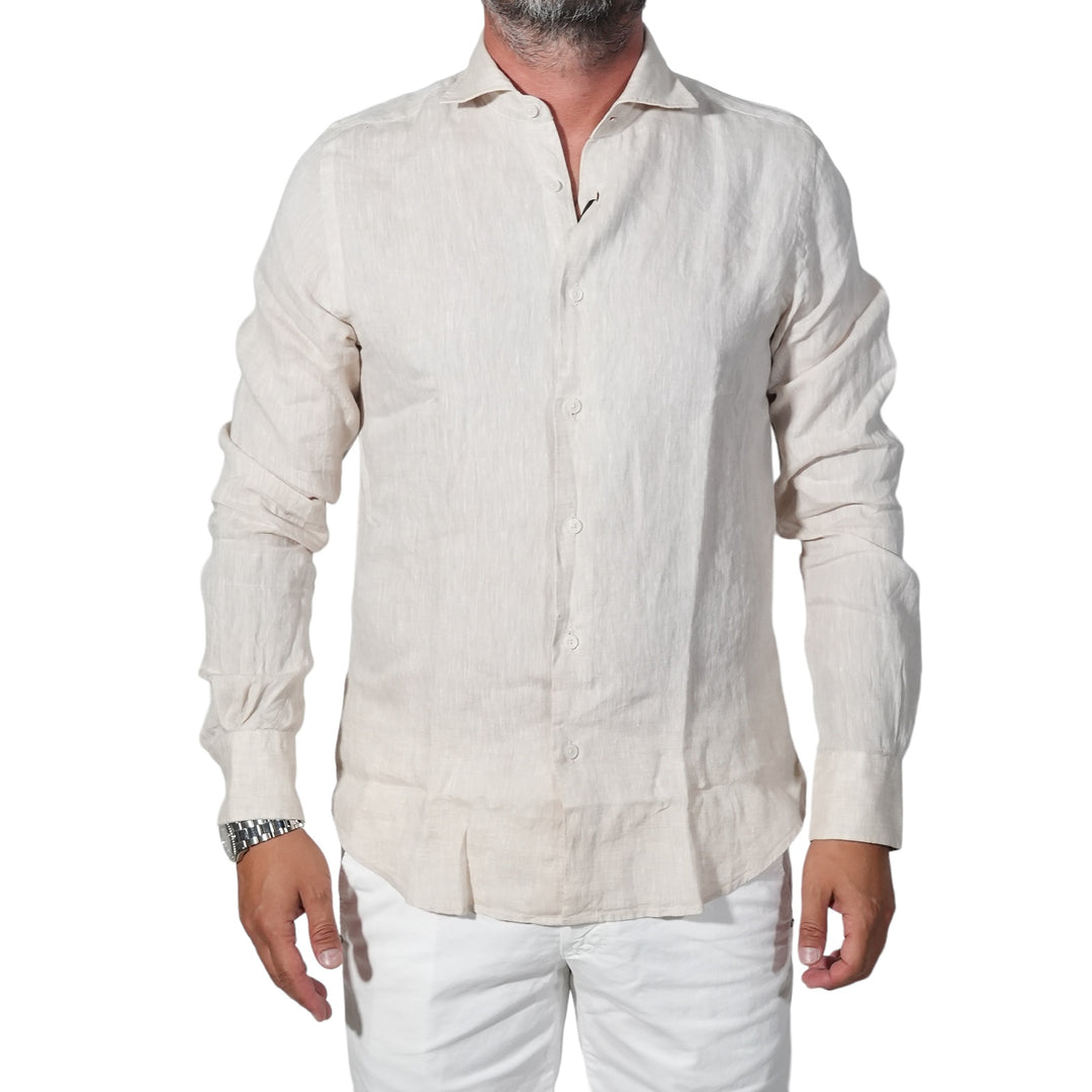 immagine-1-portofiori-camicia-lino-100-beige-camicia-geranio-933-002