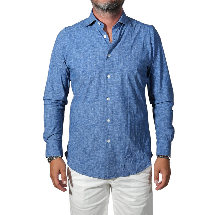 immagine-1-portofiori-camicia-travel-shirt-no-stiro-blu-camicia-performance3219-003