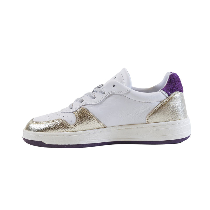 immagine-2-d-a-t-e-court-laminated-white-platinum-sneakers-w391-cr-lm-wm