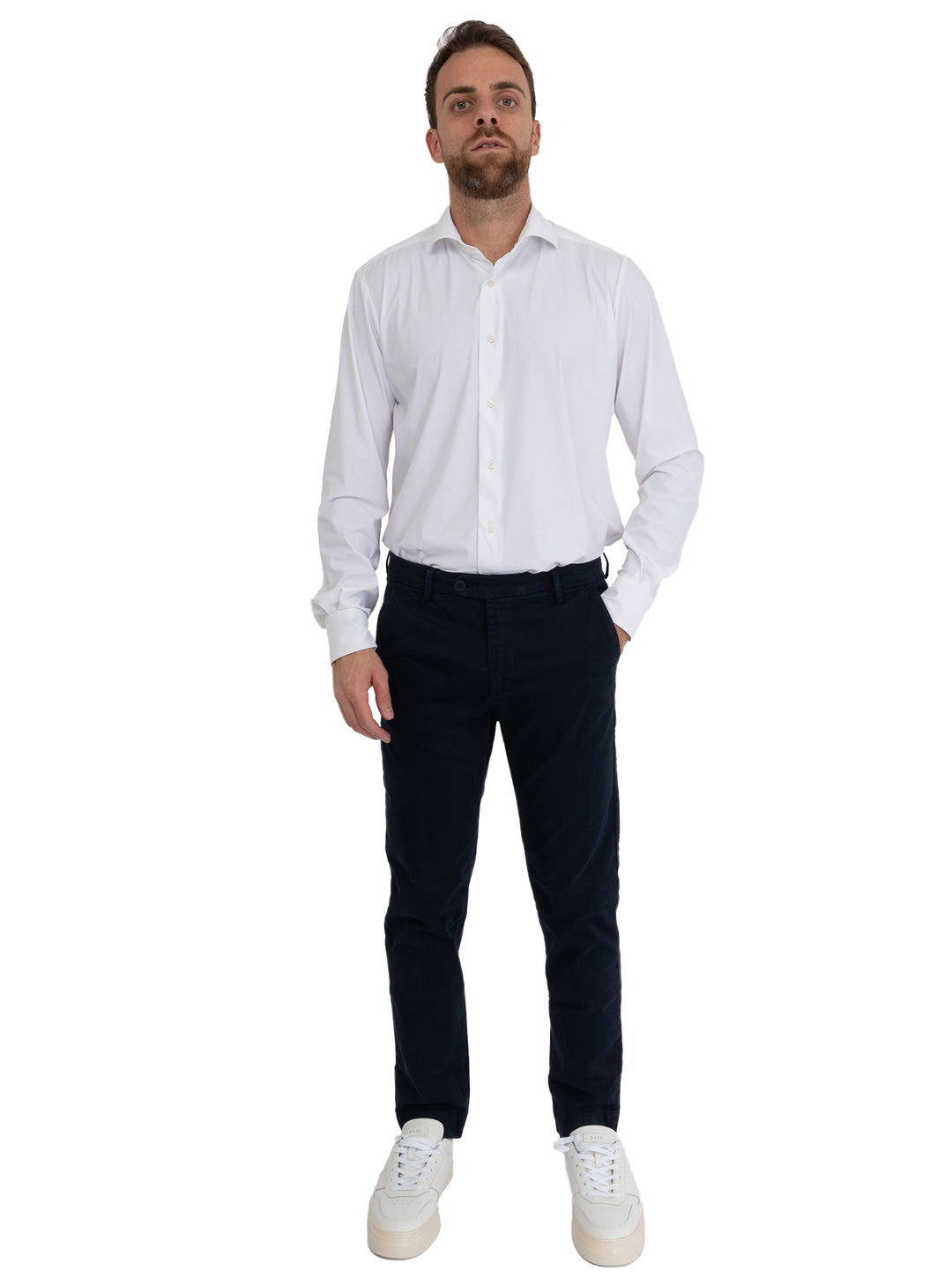 immagine-2-saint-etienne-pantalone-gabardine-blu-pantaloni-leopardi-blu