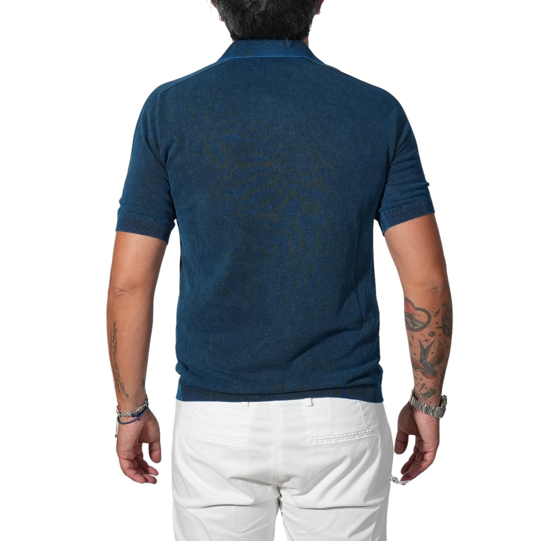 immagine-3-arovescio-polo-in-filo-cotone-blu-maglieria-s24m31035-ocean