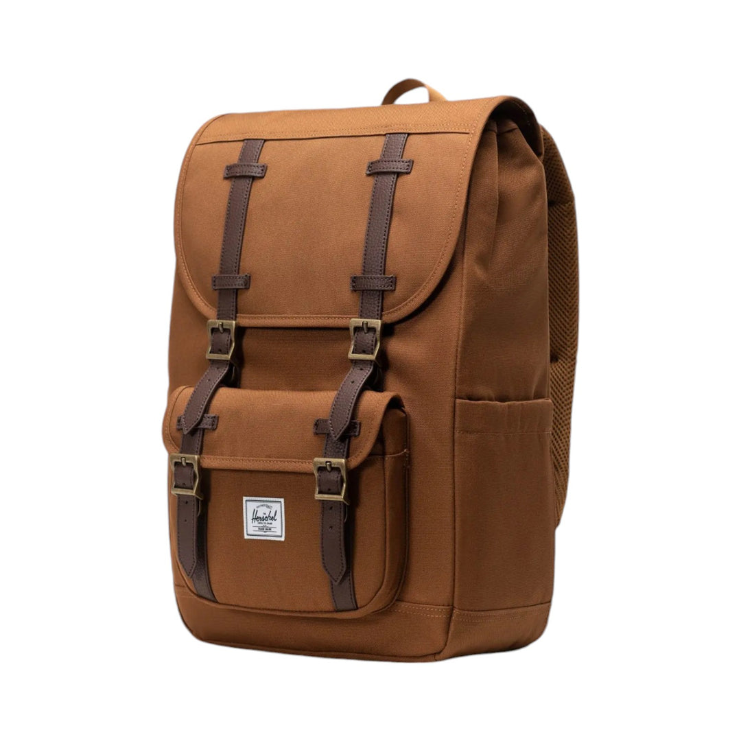 immagine-3-herschel-zaino-nylon-stinghe-pelle-marrone-zaini-little-america-mid-backpack-cuoio