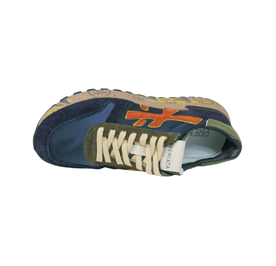 immagine-3-premiata-sneakers-pelle-e-nylon-blu-arancio-sneakers-mick-6419-blu-arancio