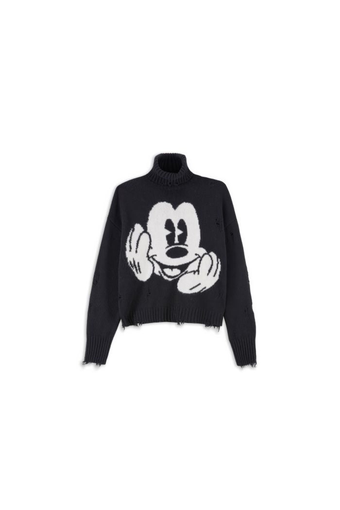 immagine-4-aniye-by-morbido-pull-in-lana-con-collo-a-lupetto-nero-maglieria-pull-mickey-smile-nero