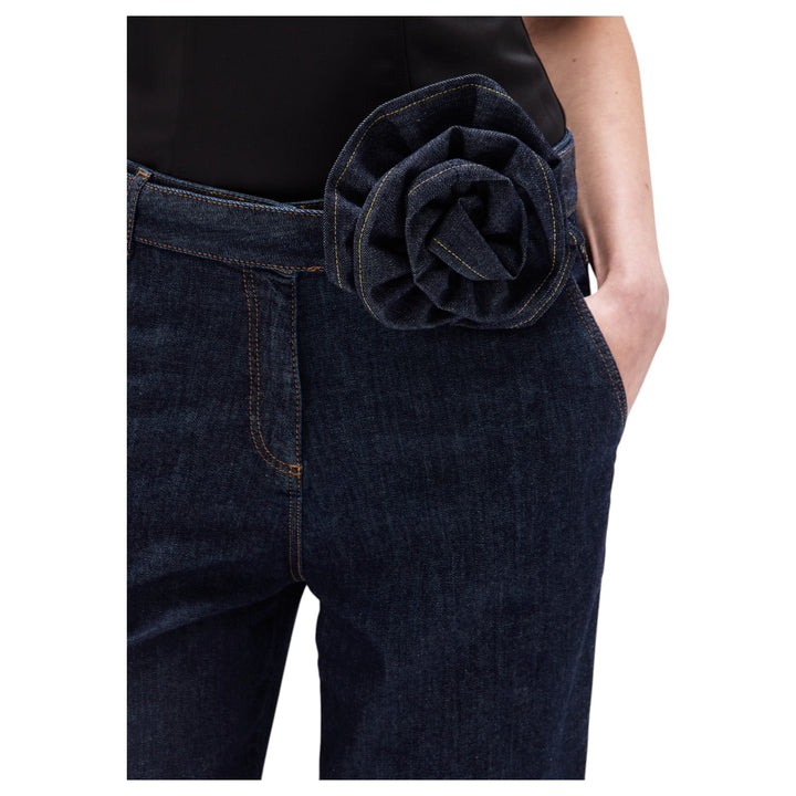 PANT. DENIM WIDE LEG SPILLA BLU