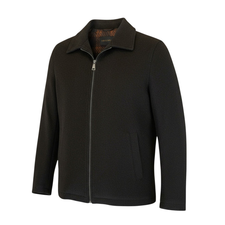 GIACCA CON ZIP MARRONE