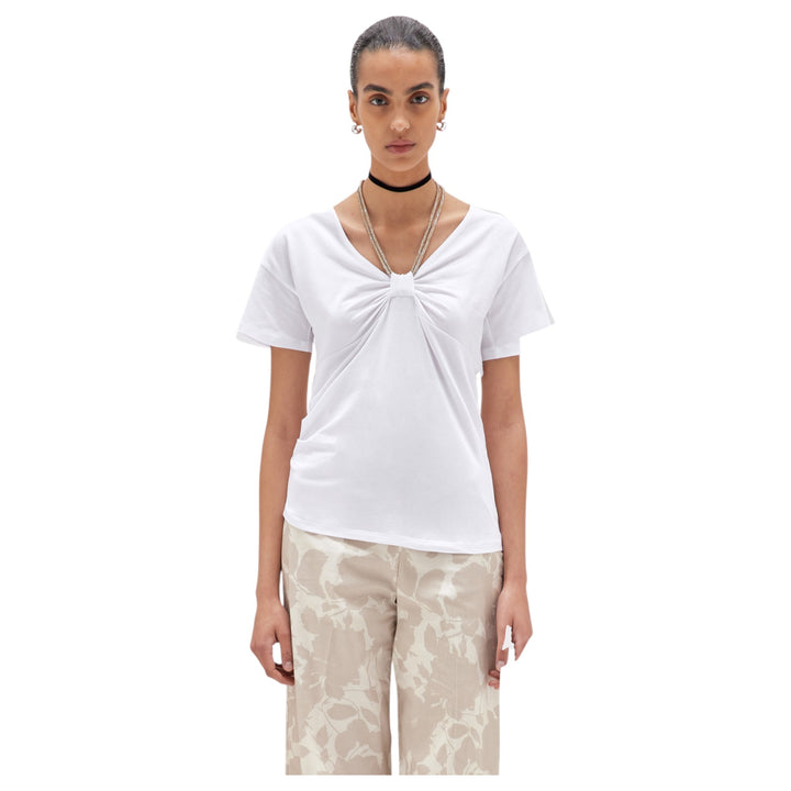 T-SHIRT COULISSE CRIST BIANCO